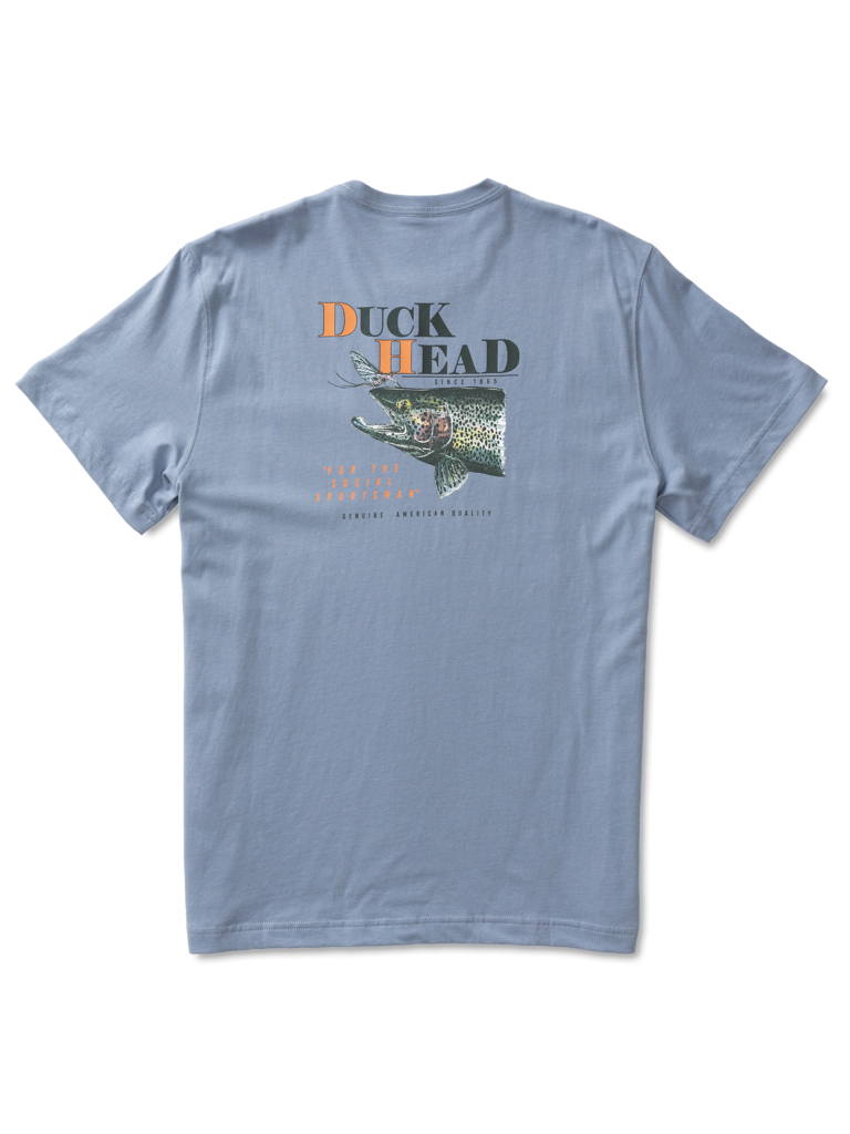 Duck Head Duck Head - Trout Cover Short Sleeve T-Shirt - Tempest Blue
