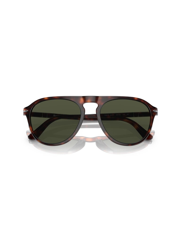 Persol Persol - PO3302S - Green and Havana Chiara Frame with Polar Black Lens