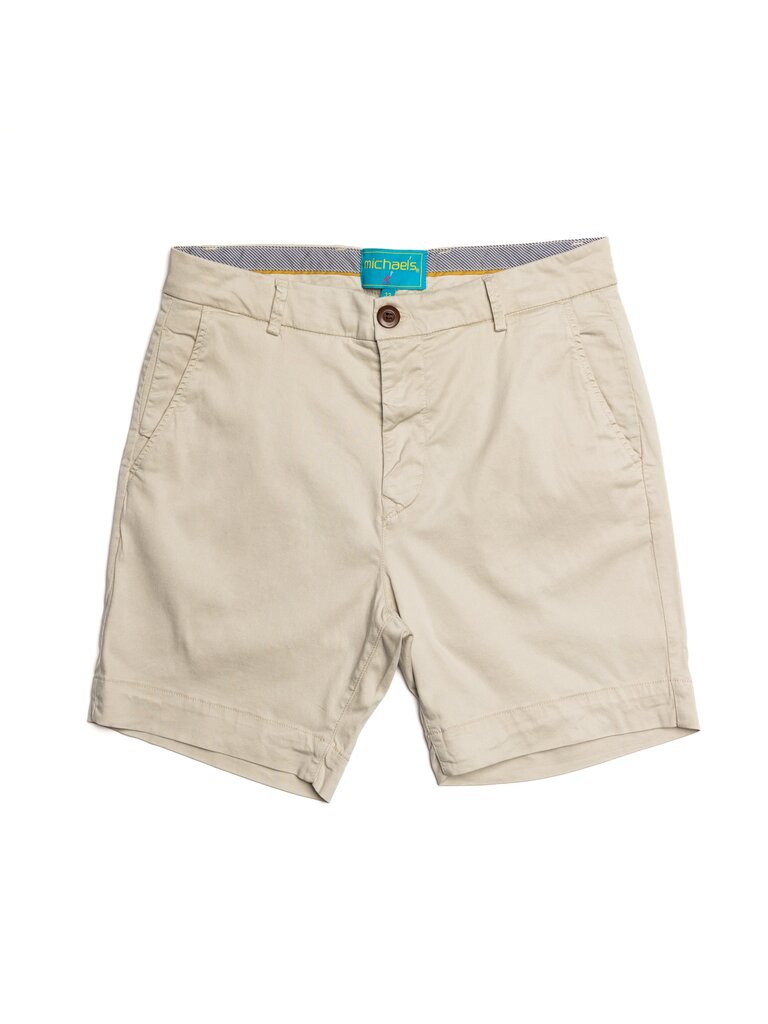 Michael's Swimwear - Cotton Stretch Short - Stone