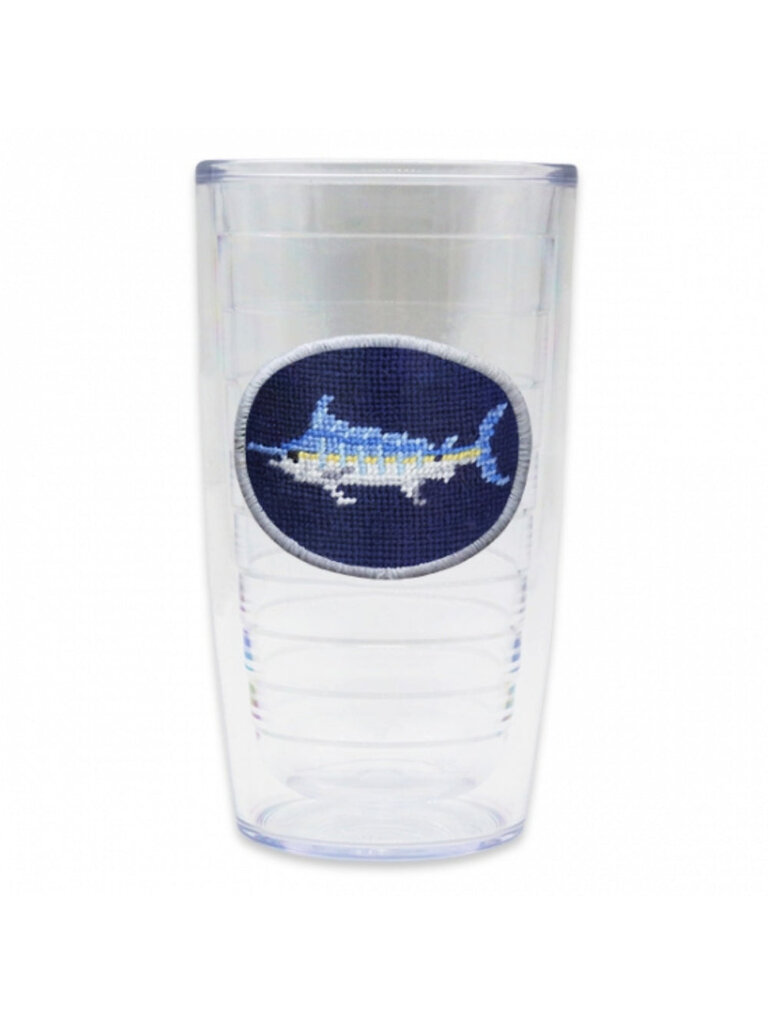 Smathers & Branson Smathers & Branson - Marlin Needlepoint Tumbler - Dark Navy