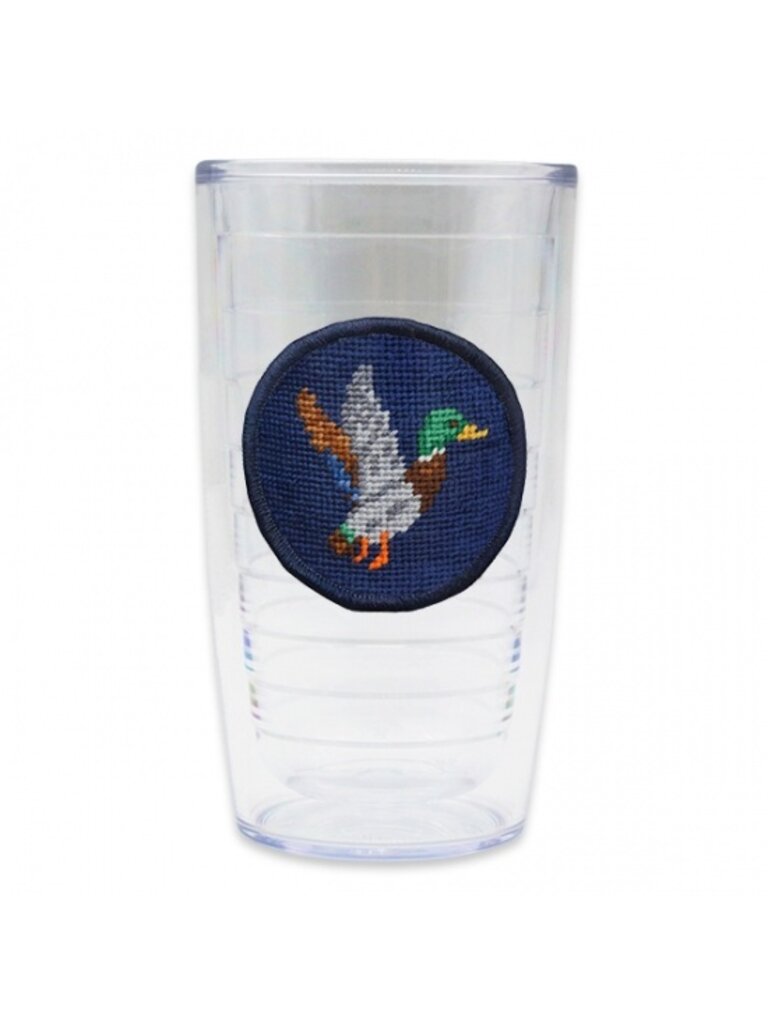 Smathers & Branson Smathers & Branson - Mallard Needlepoint Tumbler - Dark Navy