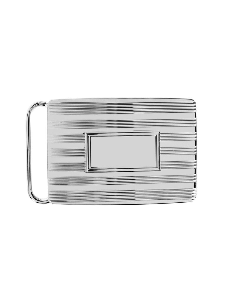 Trafalgar - 30mm Sterling Engine Turned Buckle - Silver