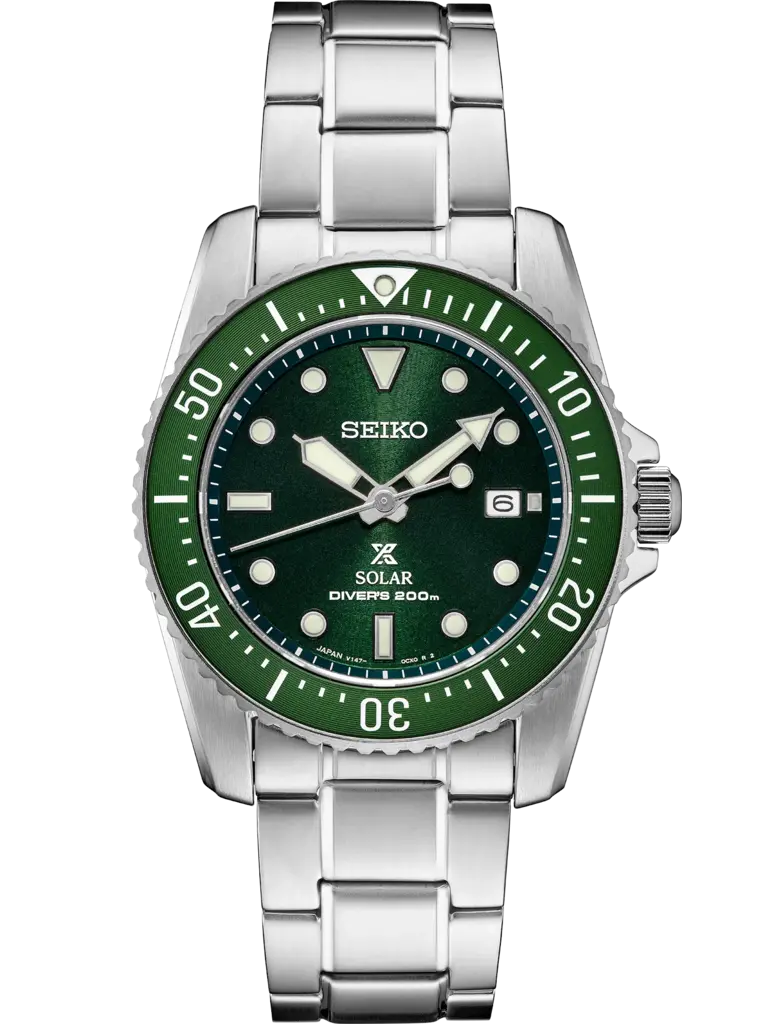 Seiko Seiko - Prospex Solar Diver Watch Green Dial - SNE583