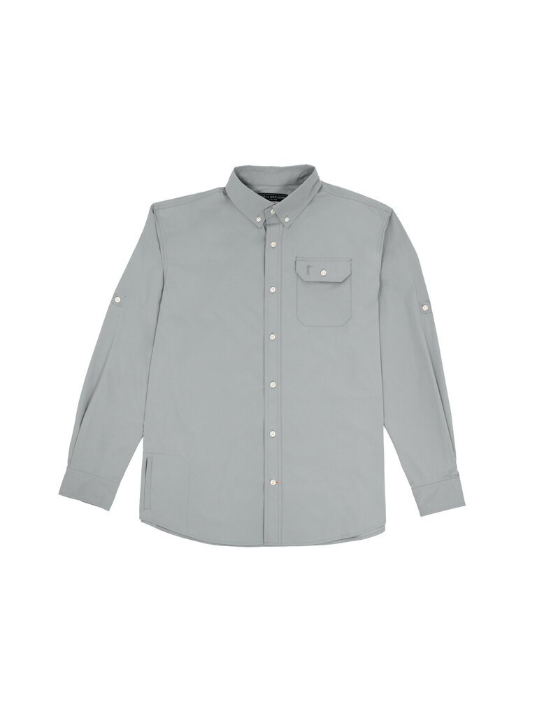 Ball and Buck Ball and Buck - Active+ Guide Long Sleeve Shirt - Stone Grey