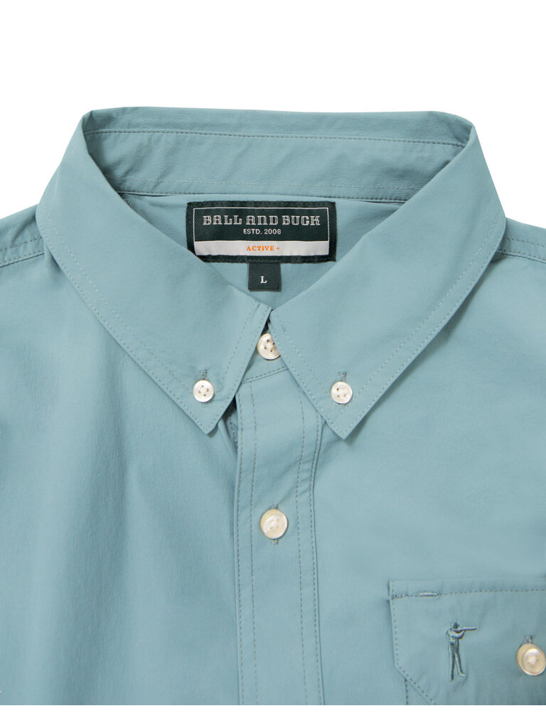 Ball and Buck Ball and Buck - Active+ Guide Long Sleeve Shirt - River Green