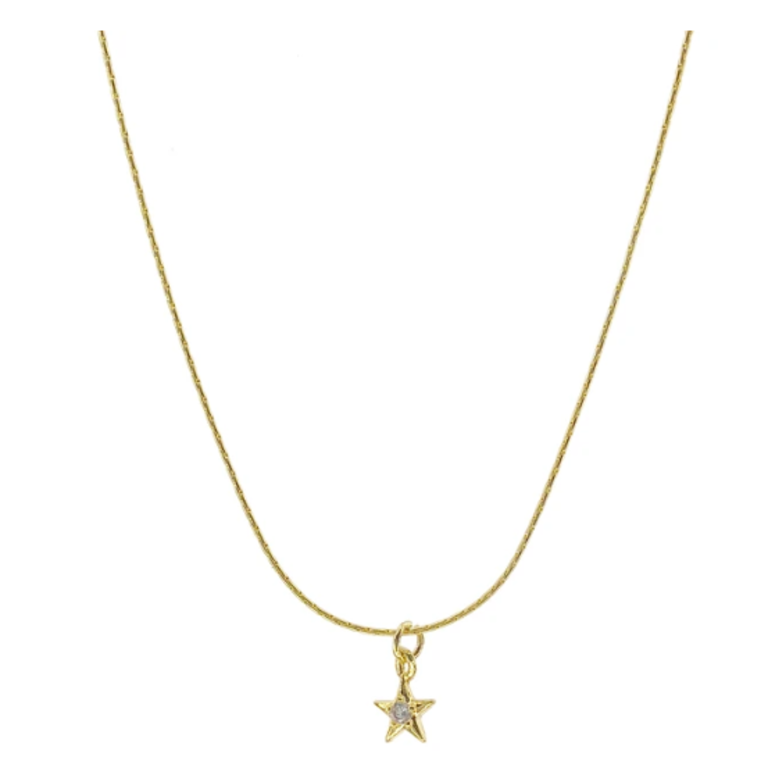 Tiny Sparkle Star Necklace