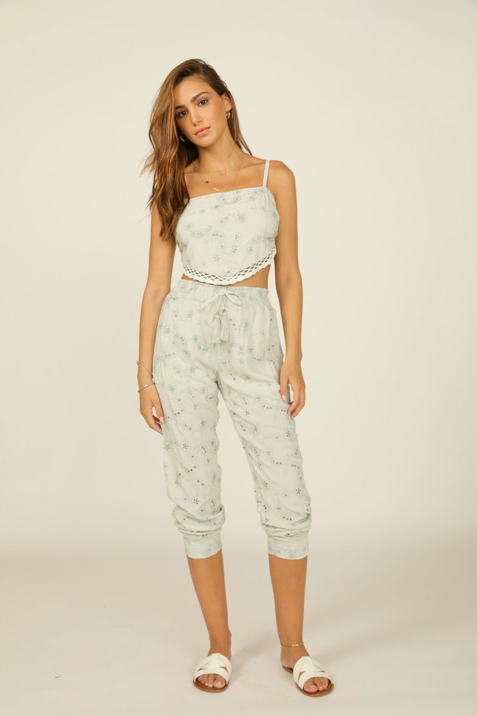 Surf Gypsy 22 Paisley Embroidered Wide Pant