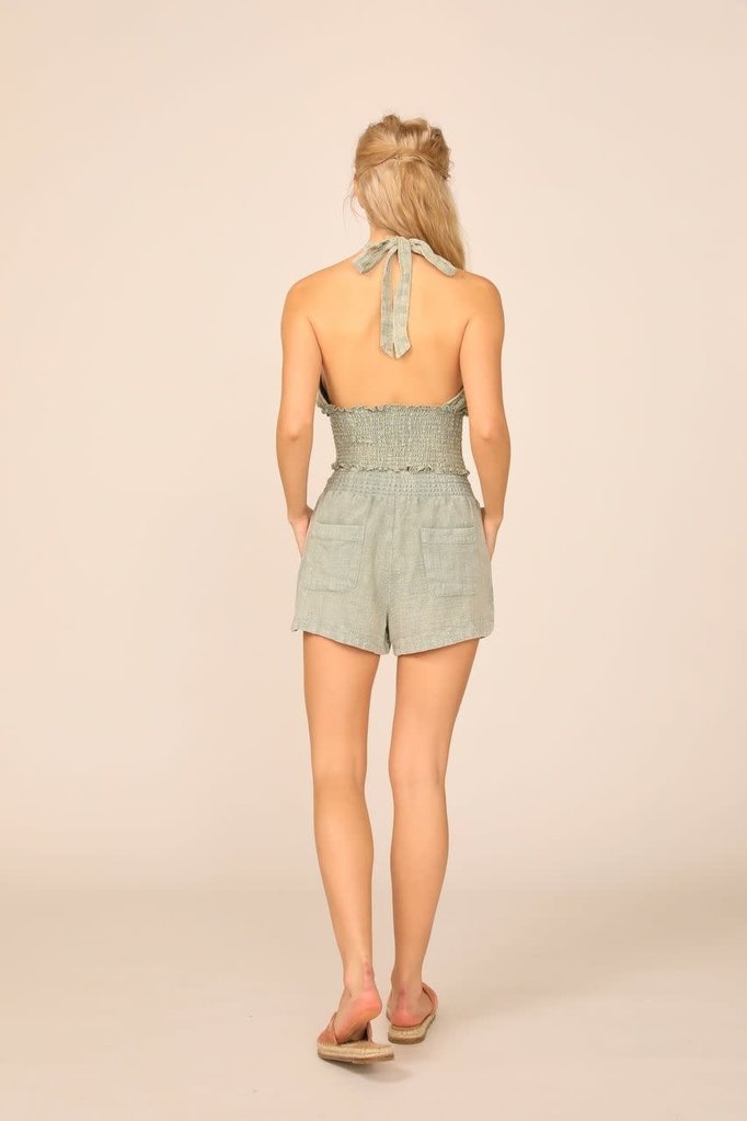 Ocean Drive Washed Out Elastic Waist Short