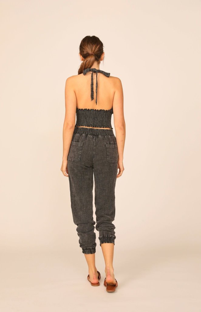 Ocean Drive Washed Out Smock Waist Jogger
