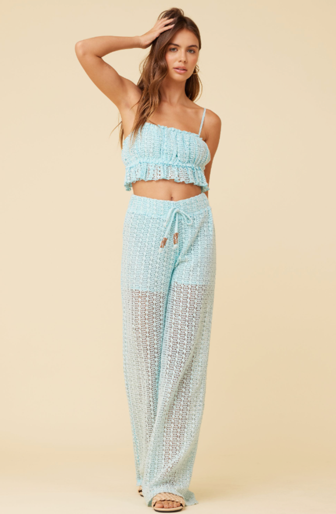 Surf Gypsy Netted Crochet Pant