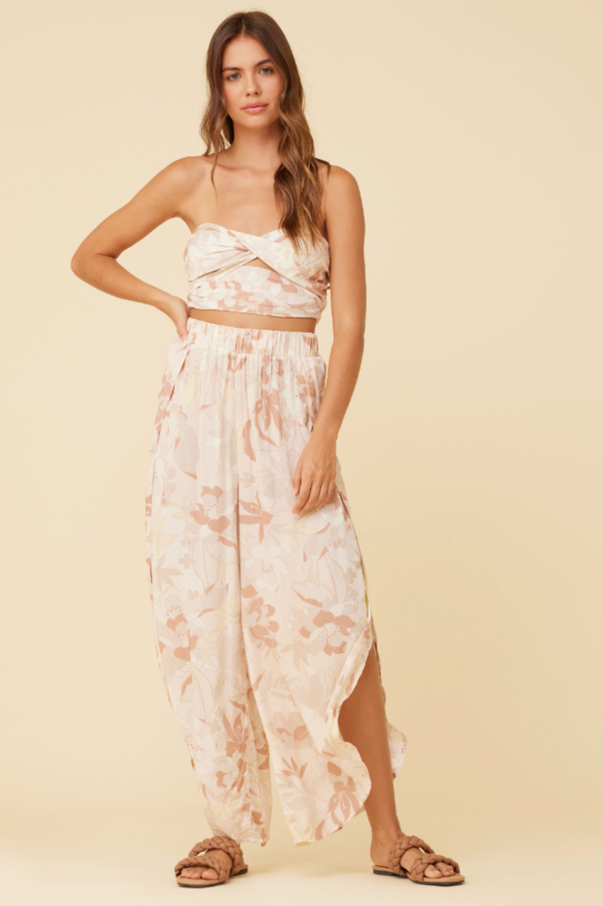 Surf Gypsy Tropical Print Rayon Pant