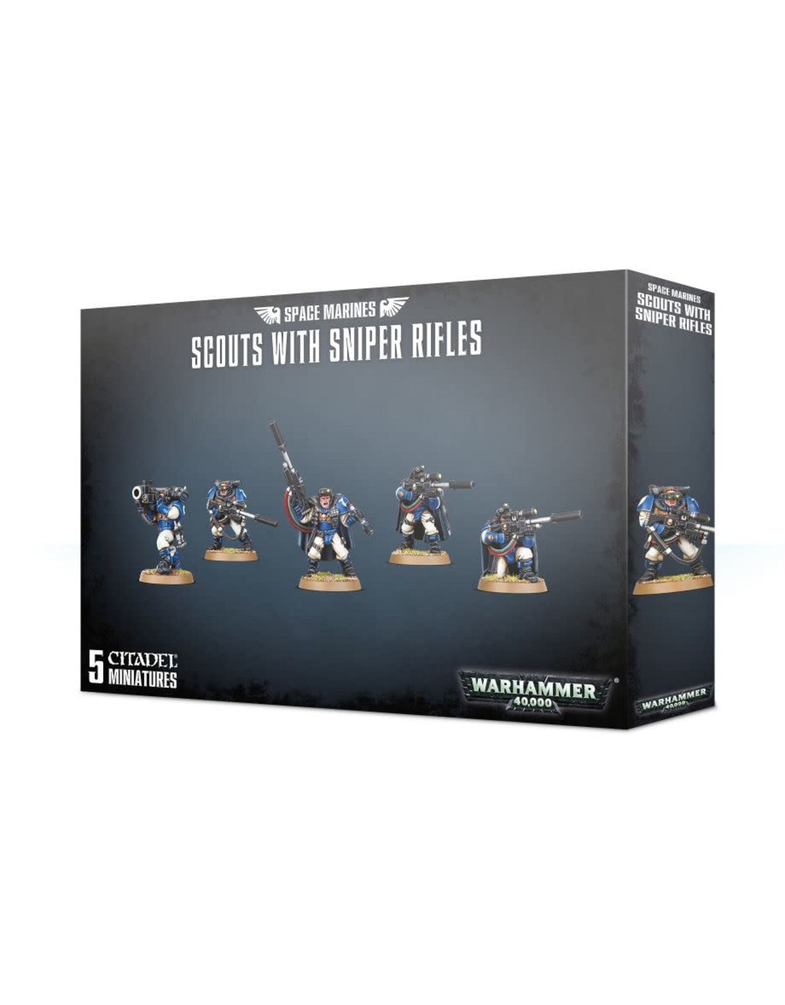 Games Workshop Warhammer 40k: Space Marines - Scouts with Sniper Rifles