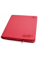 Ultimate Guard UGD 12/24 Pocket QuadRow Xenoskin Zipfolio - Red