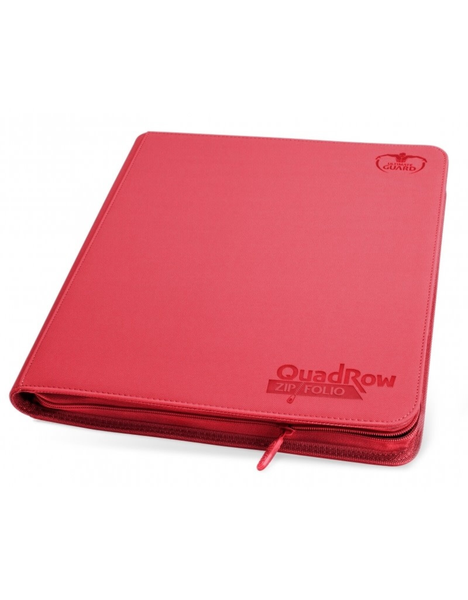 Ultimate Guard UGD 12/24 Pocket QuadRow Xenoskin Zipfolio - Red