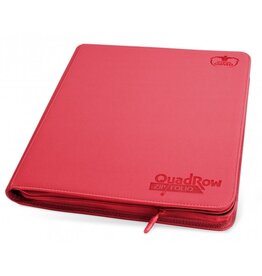Ultimate Guard UGD 12/24 Pocket QuadRow Xenoskin Zipfolio - Red