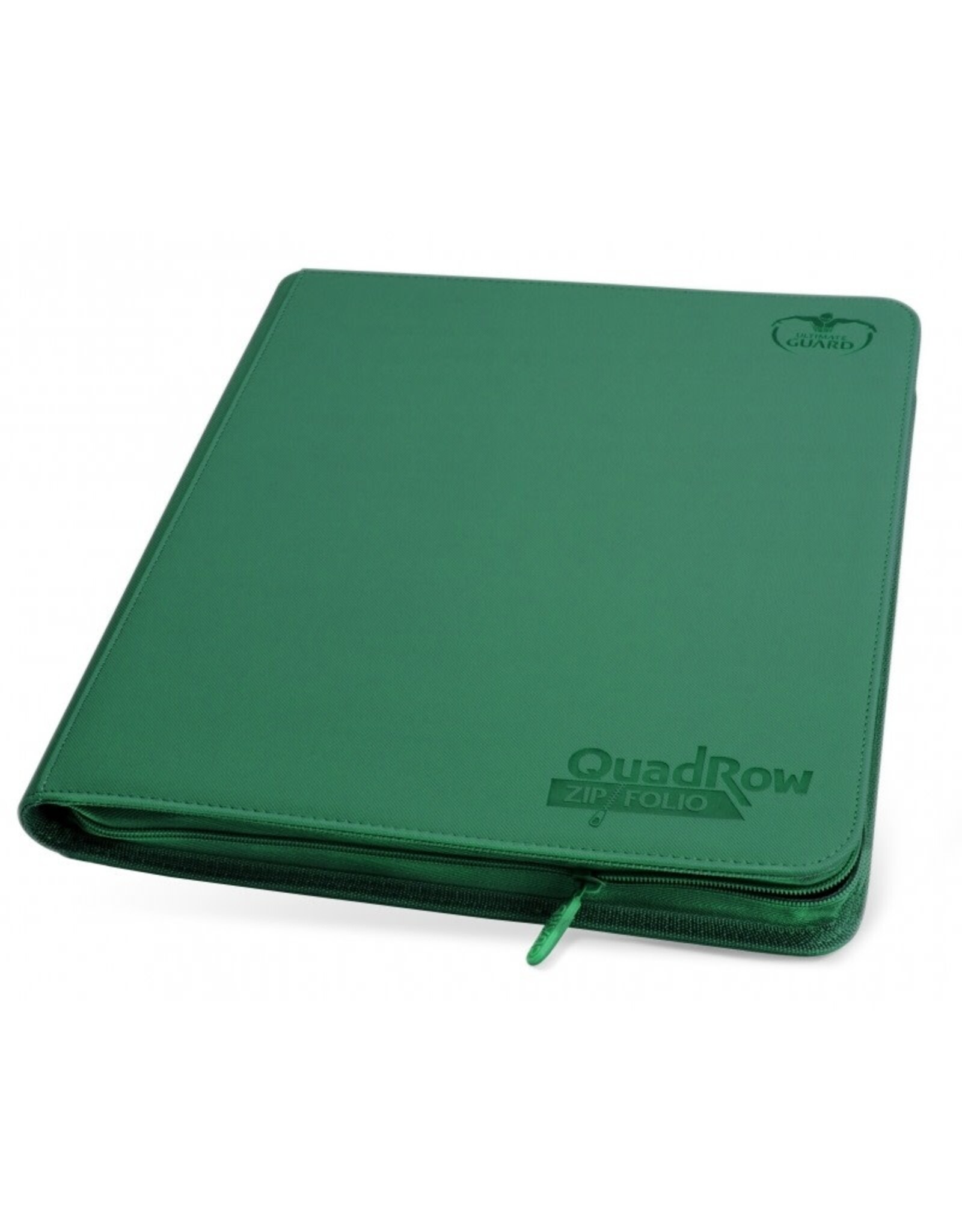 Ultimate Guard UGD 12/24 Pocket QuadRow Xenoskin Zipfolio - Green
