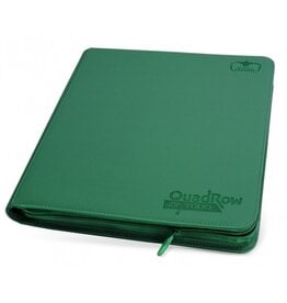 Ultimate Guard UGD 12/24 Pocket QuadRow Xenoskin Zipfolio - Green