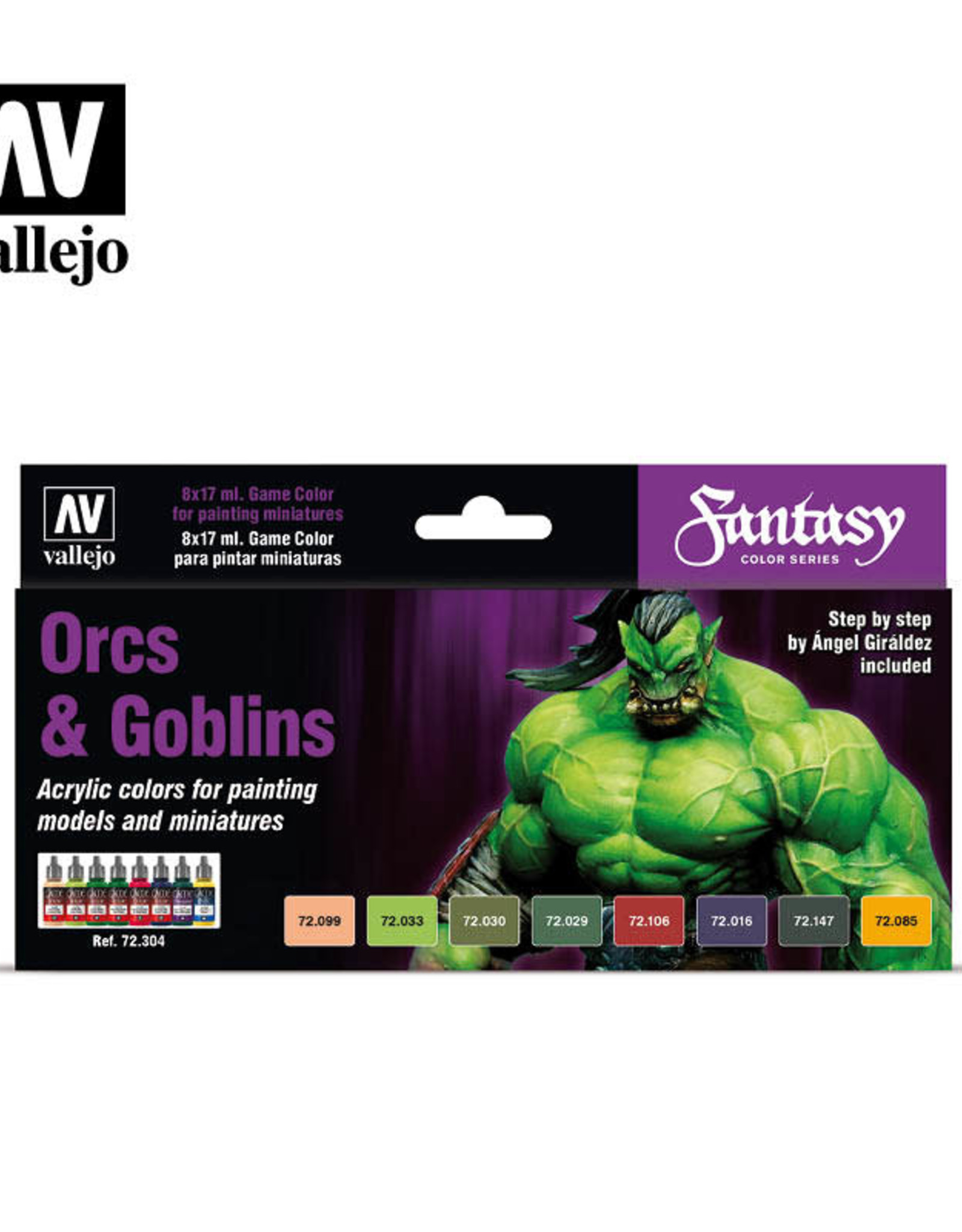 Acrylicos Vallejo AV Orcs & Goblins Set