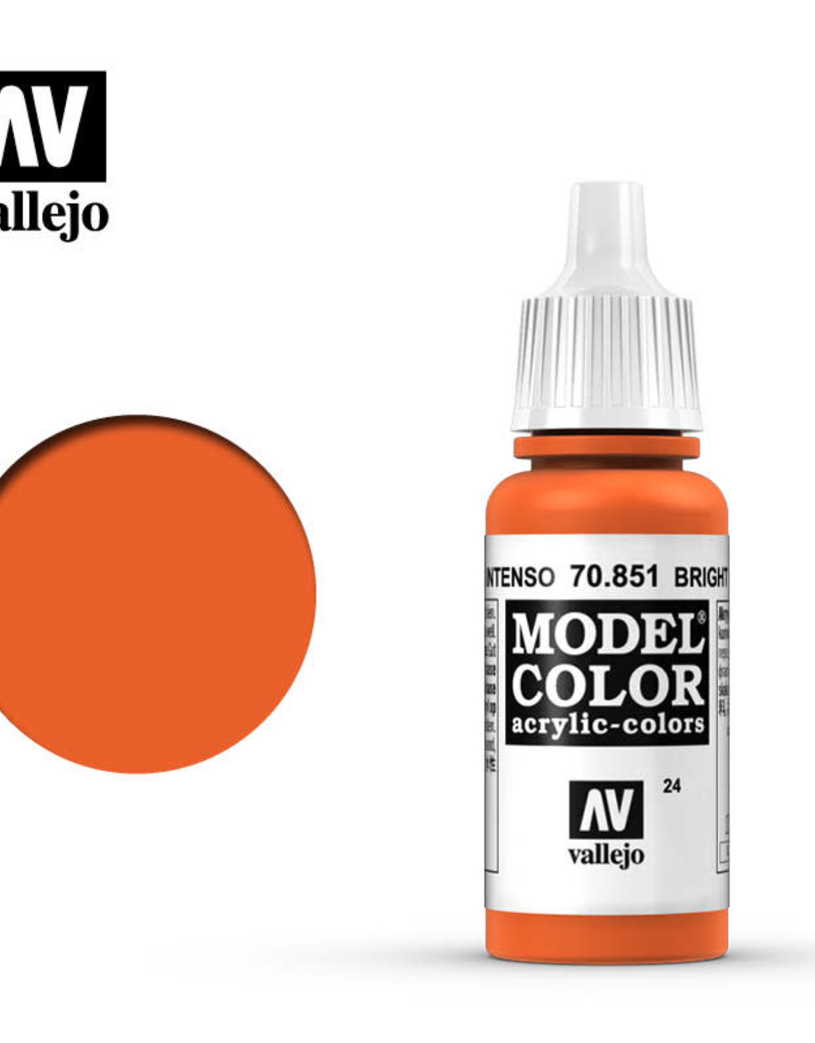 Acrylicos Vallejo AV MC: Bright Orange 70.851 (17 ml)
