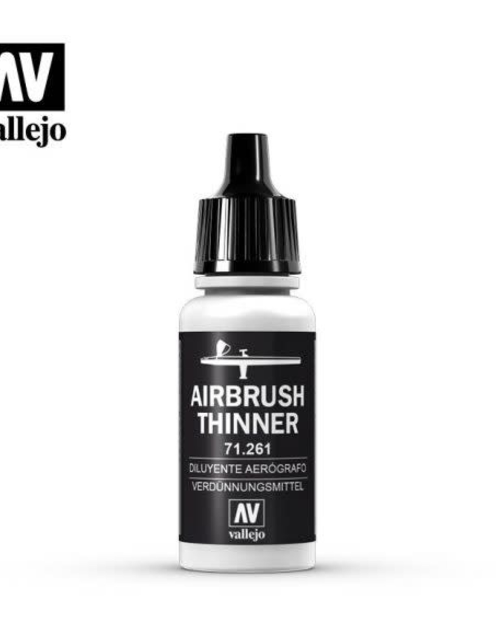 Acrylicos Vallejo AV Auxiliary Products: Airbrush Thinner 71.261 (17 ml)