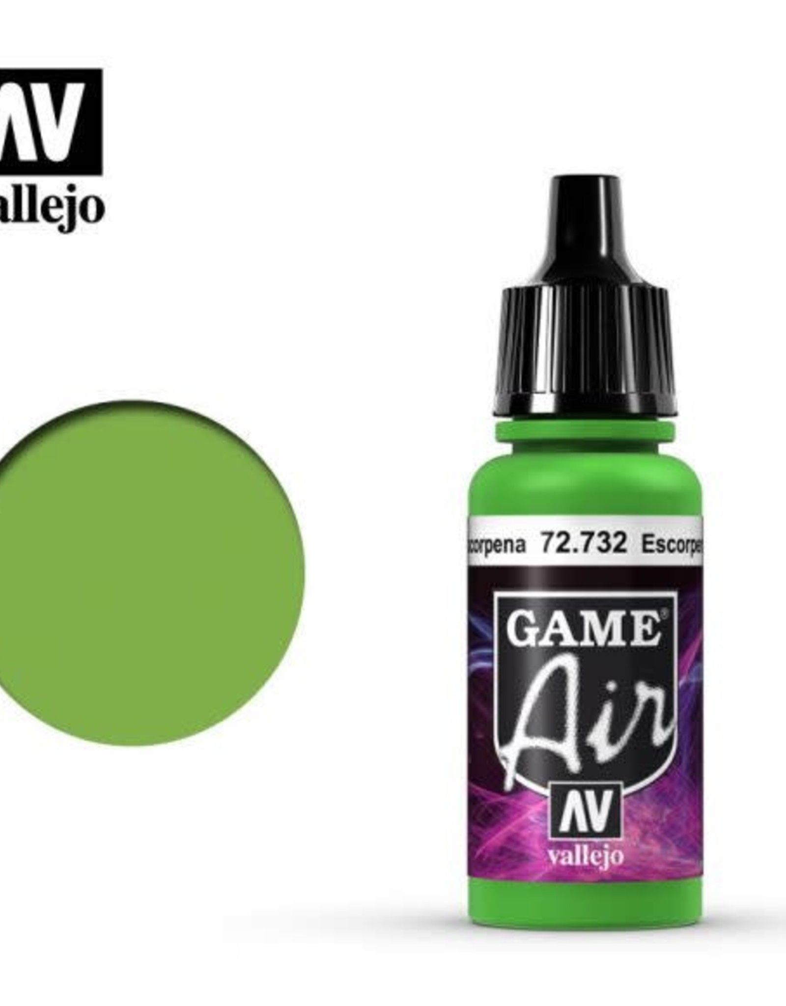 Acrylicos Vallejo AV GA: Scorpy Green 72.732 (17 ml)