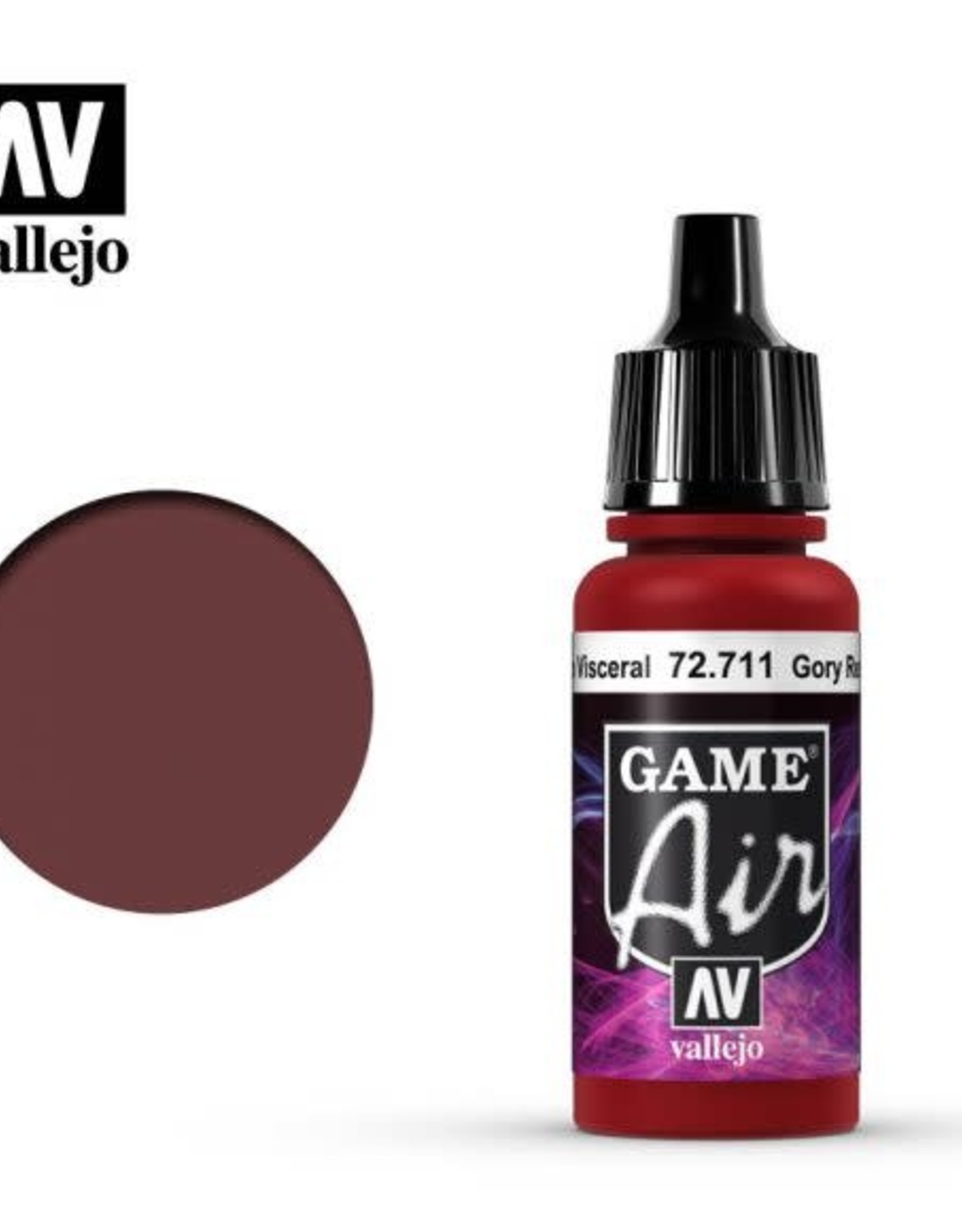 Acrylicos Vallejo AV GA: Gory Red 72.711 (17 ml)