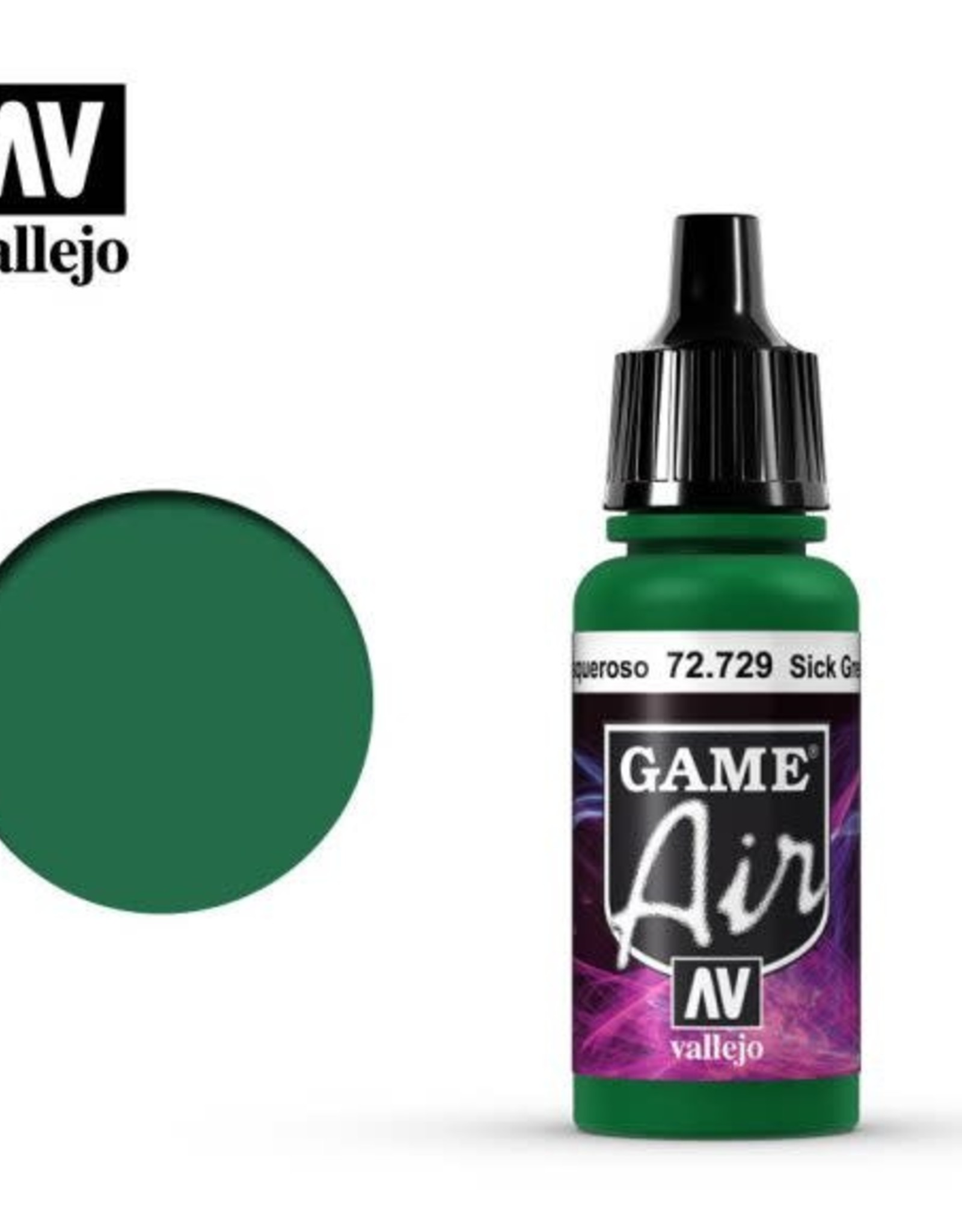 Acrylicos Vallejo AV GA: Sick Green 72.729 (17 ml)