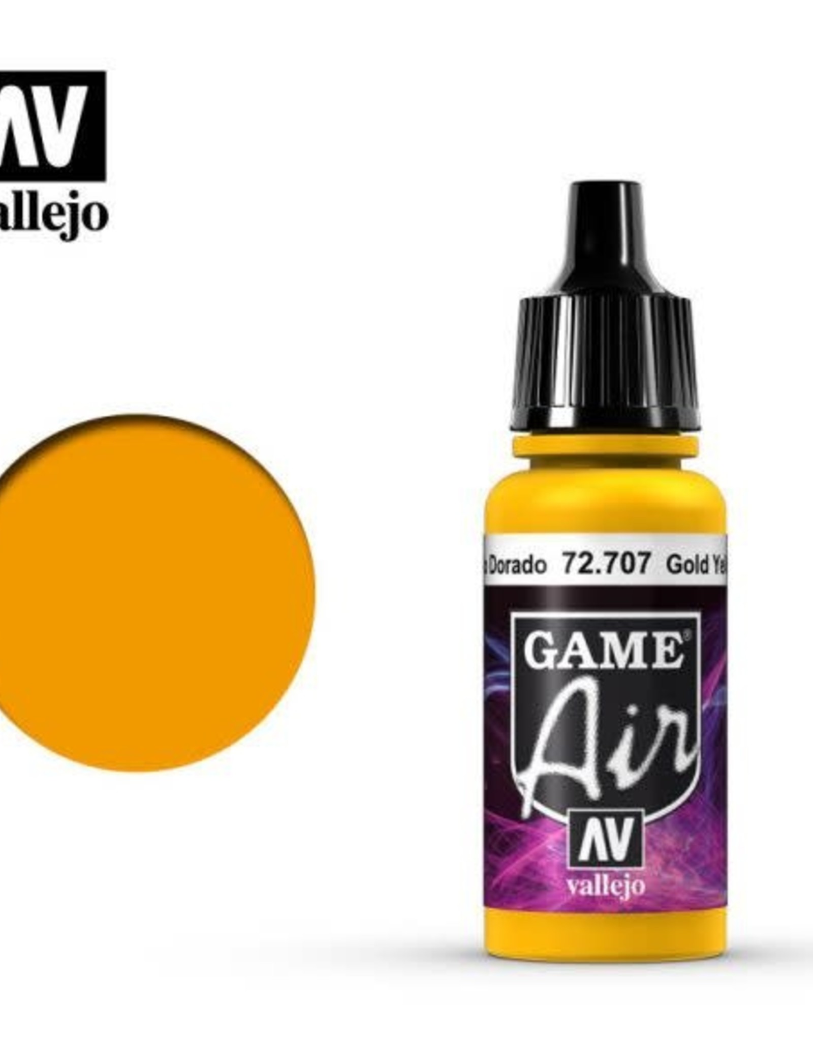 Acrylicos Vallejo AV GA: Gold Yellow 72.707 (17 ml)