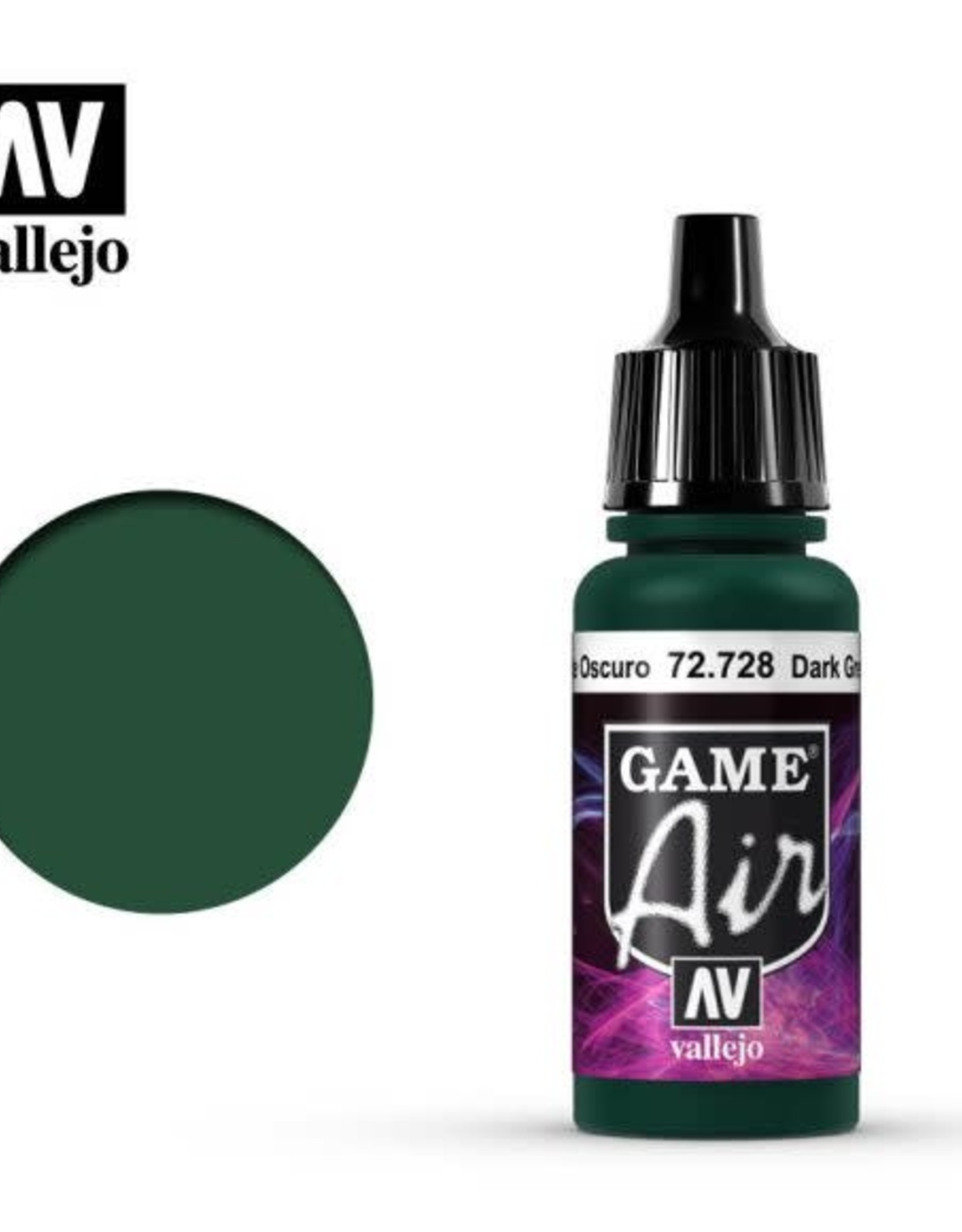 Acrylicos Vallejo AV GA: Dark Green 72.728 (17 ml)