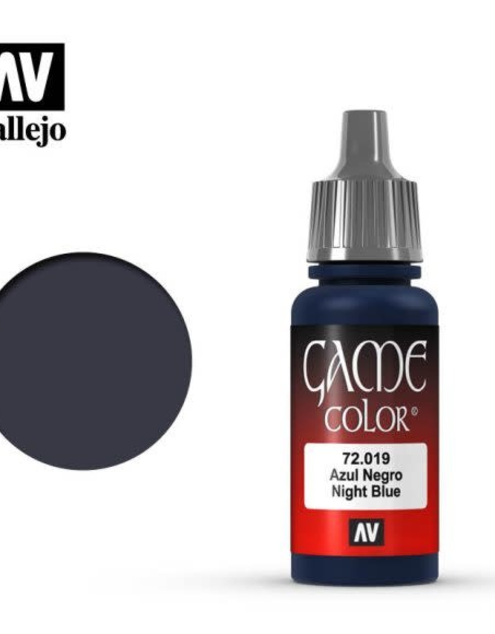 Acrylicos Vallejo AV GC: Night Blue 72.019 (17 ml)