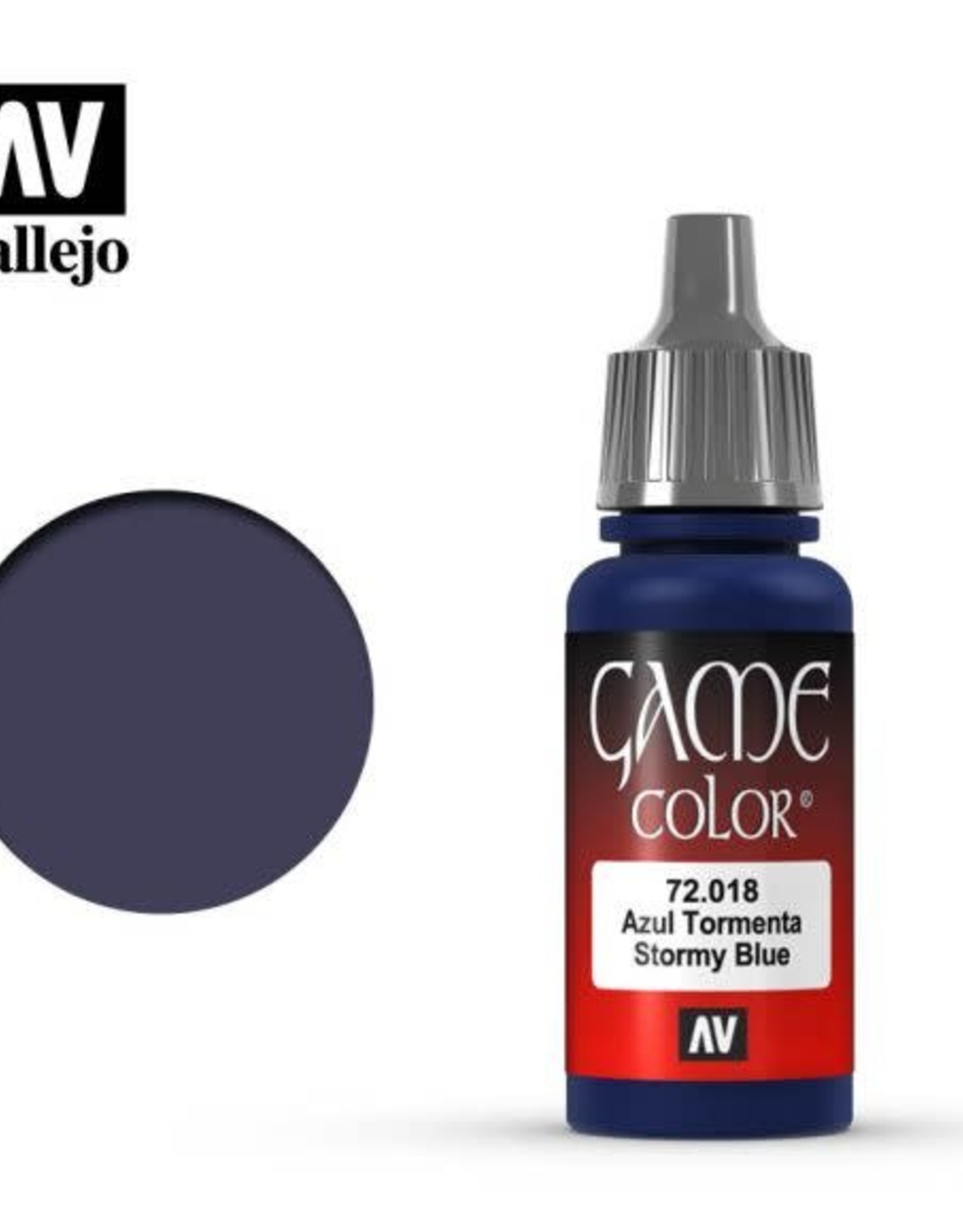 Acrylicos Vallejo AV GC: Stormy Blue 72.018 (17 ml)