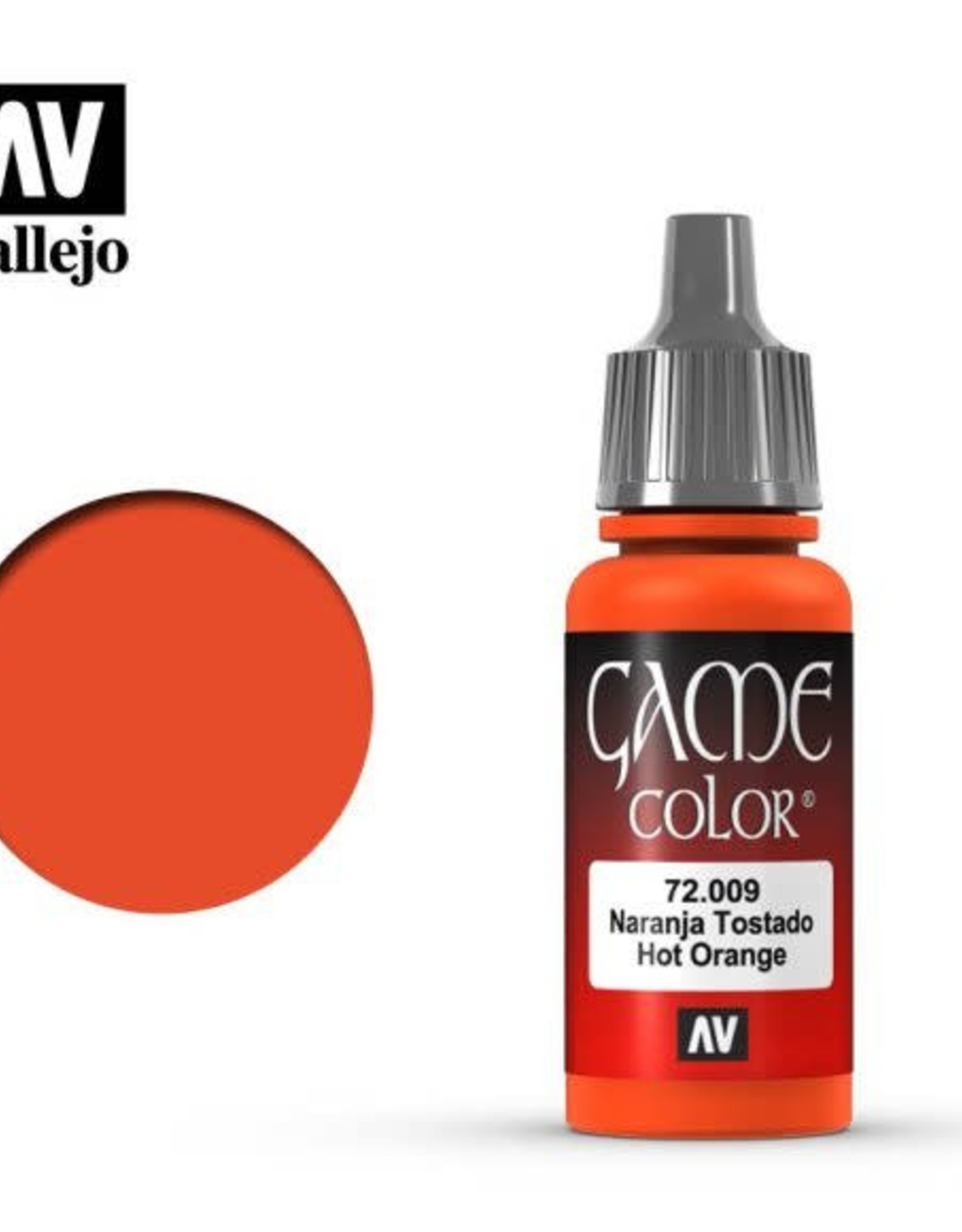 Acrylicos Vallejo AV GC: Hot Orange 72.009 (17 ml)