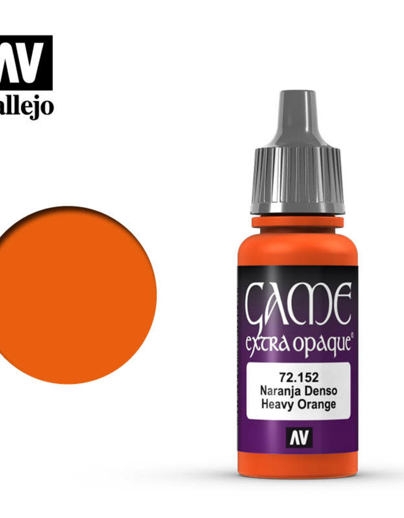 Acrylicos Vallejo AV GC: Heavy Orange - Extra Opaque 72.152 (17 ml)