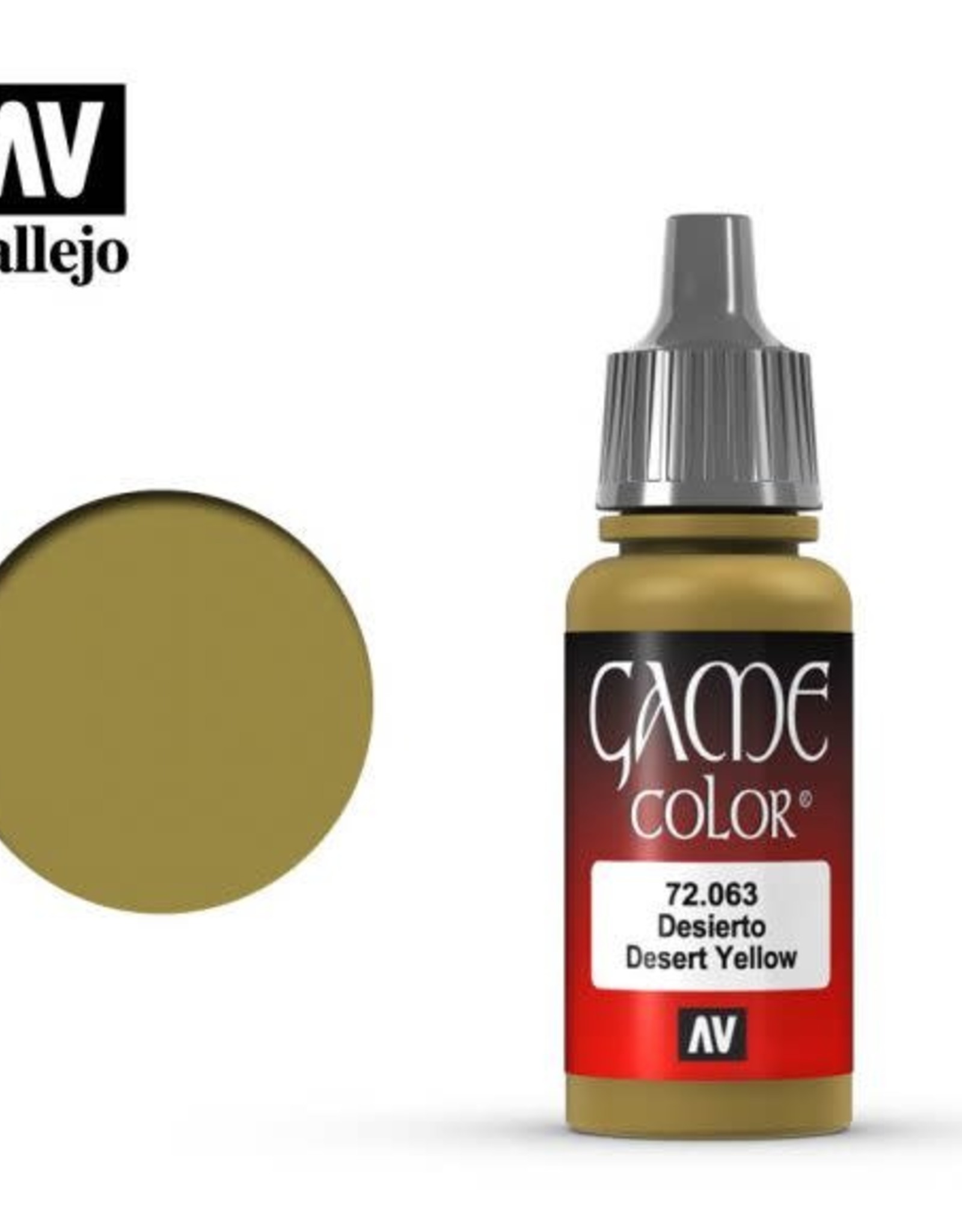 Acrylicos Vallejo AV GC: Desert Yellow 72.063 (17 ml)