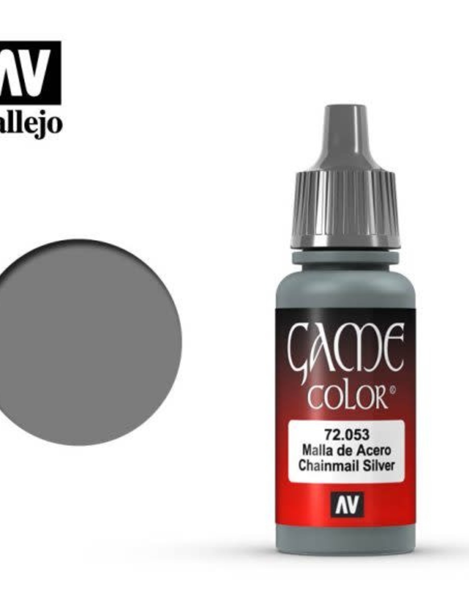 Acrylicos Vallejo AV GC: Chainmail Silver 72.053 (17 ml)