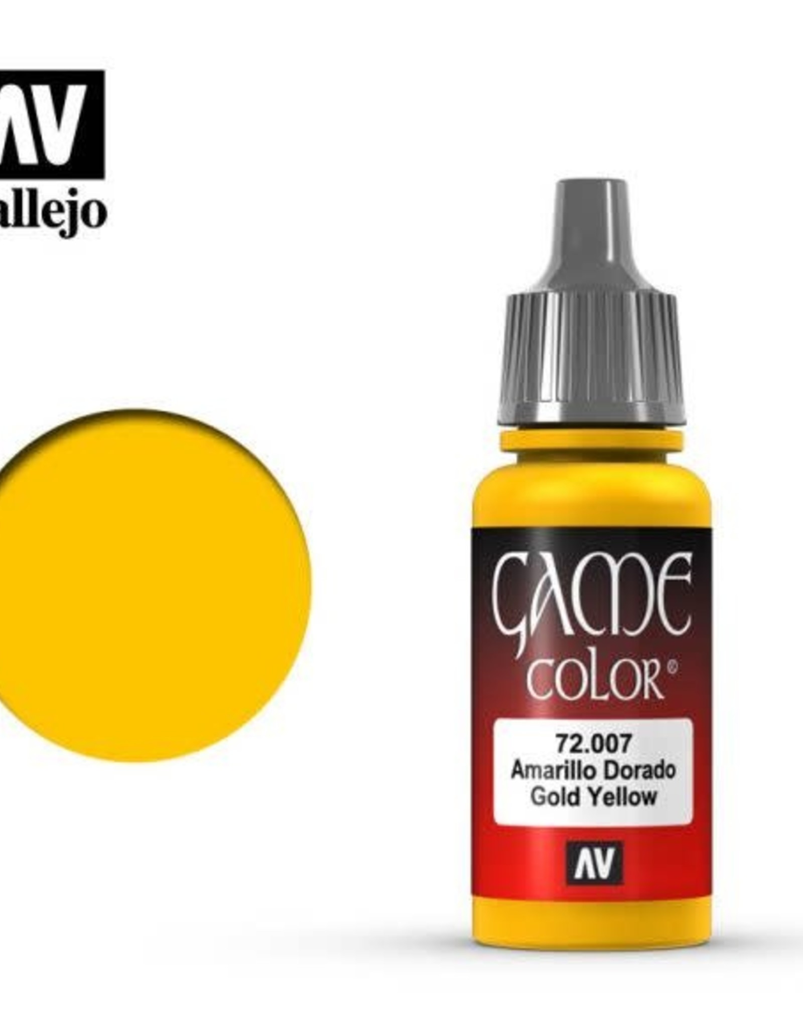 Acrylicos Vallejo AV GC: Gold Yellow 72.007 (17 ml)