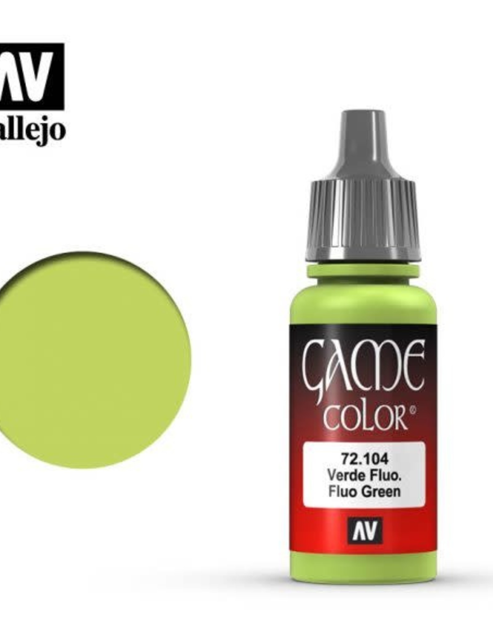 Acrylicos Vallejo AV GC: Fluorescent: Green 72.104 (17 ml)