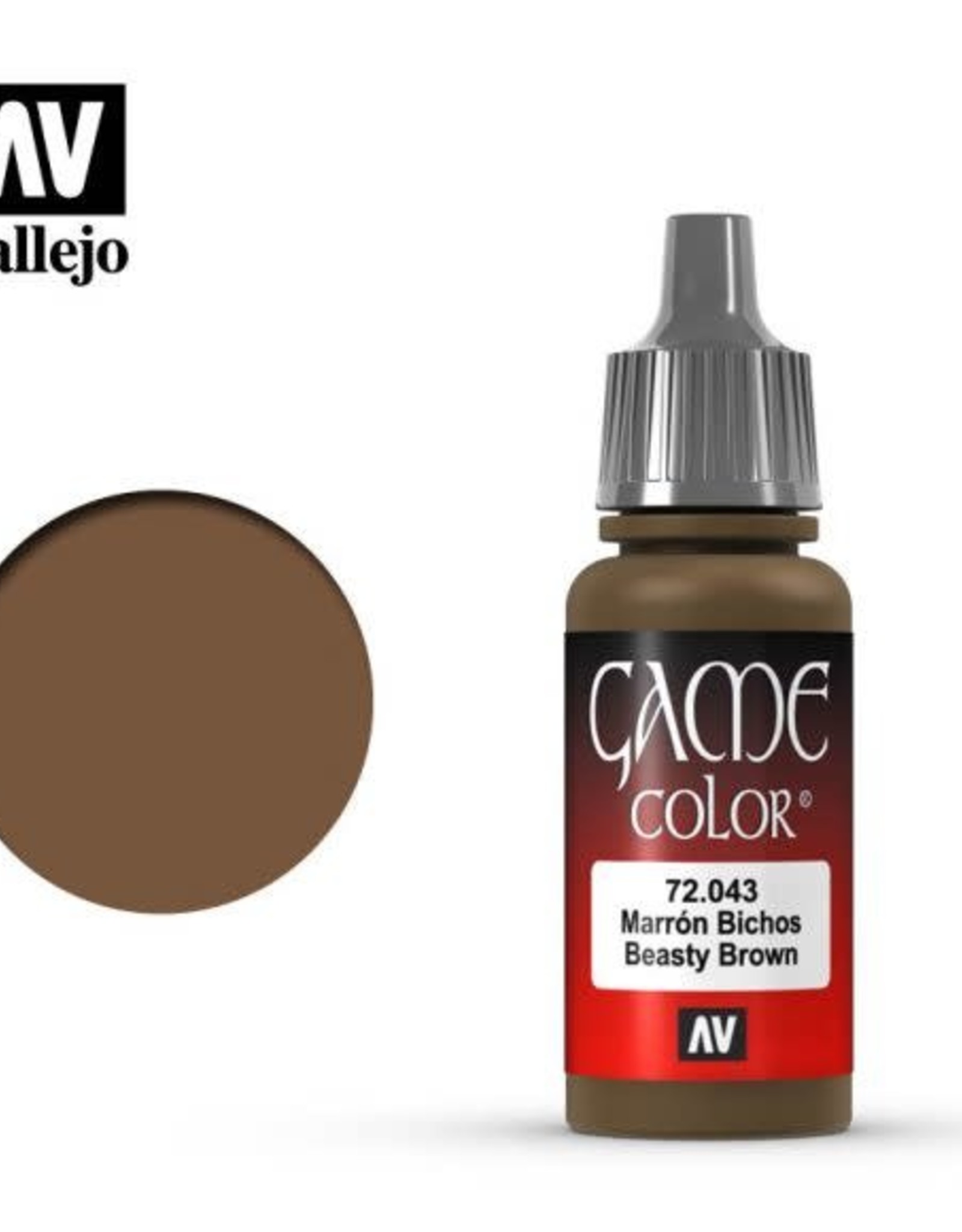 Acrylicos Vallejo AV GC: Beasty Brown 72.043 (17 ml)