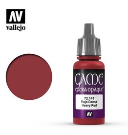 Acrylicos Vallejo AV GC: Heavy Red - Extra Opaque 72.141 (17 ml)