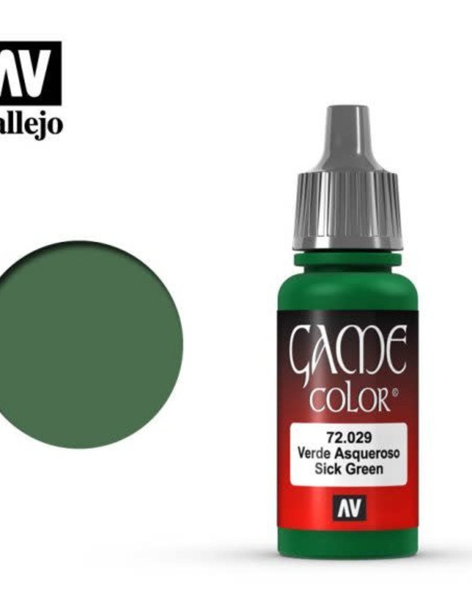 Acrylicos Vallejo AV GC: Sick Green 72.029 (17 ml)