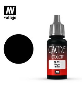 Acrylicos Vallejo AV GC: Black 72.051 (17 ml)