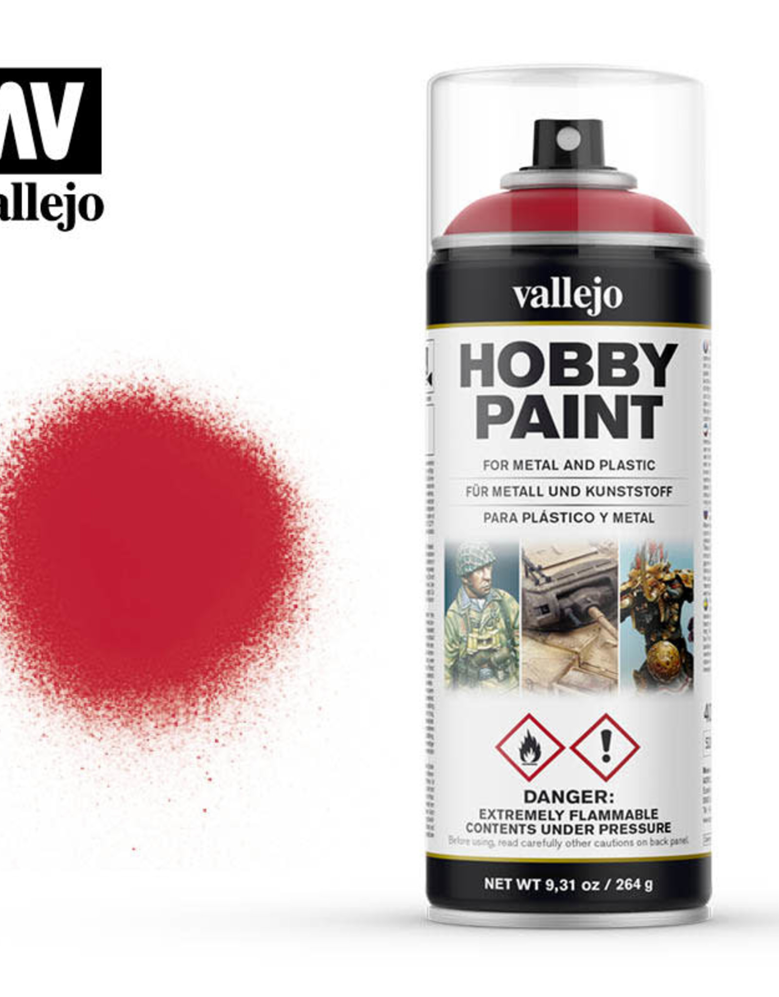 Acrylicos Vallejo AV Spray: Bloody Red 28.023 (400 ml)