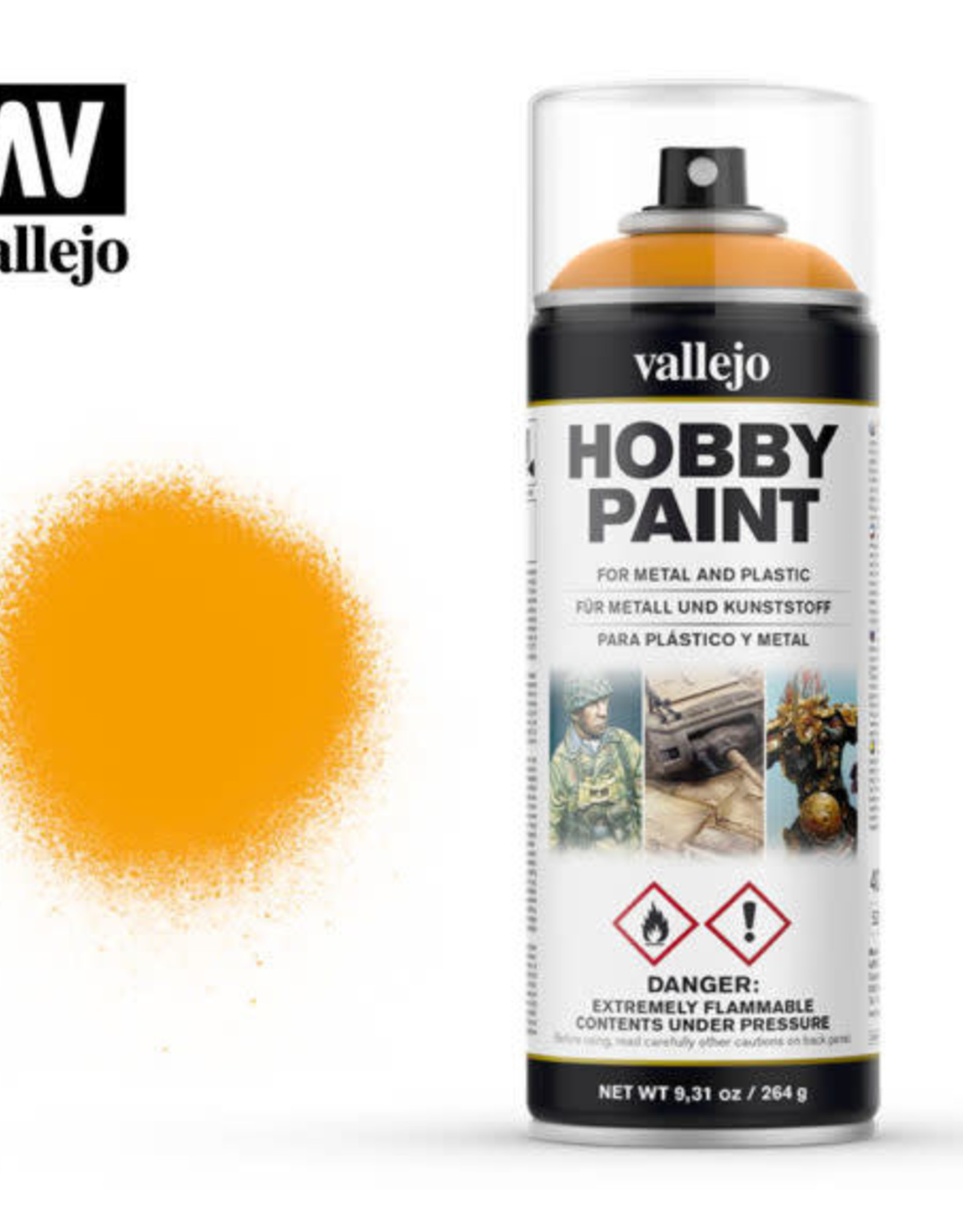 Acrylicos Vallejo AV Spray: Sun Yellow 28.018 (400 ml)