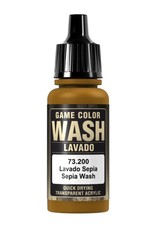 Acrylicos Vallejo AV GC: Wash: Sepia Shade 73.200 (18ml)