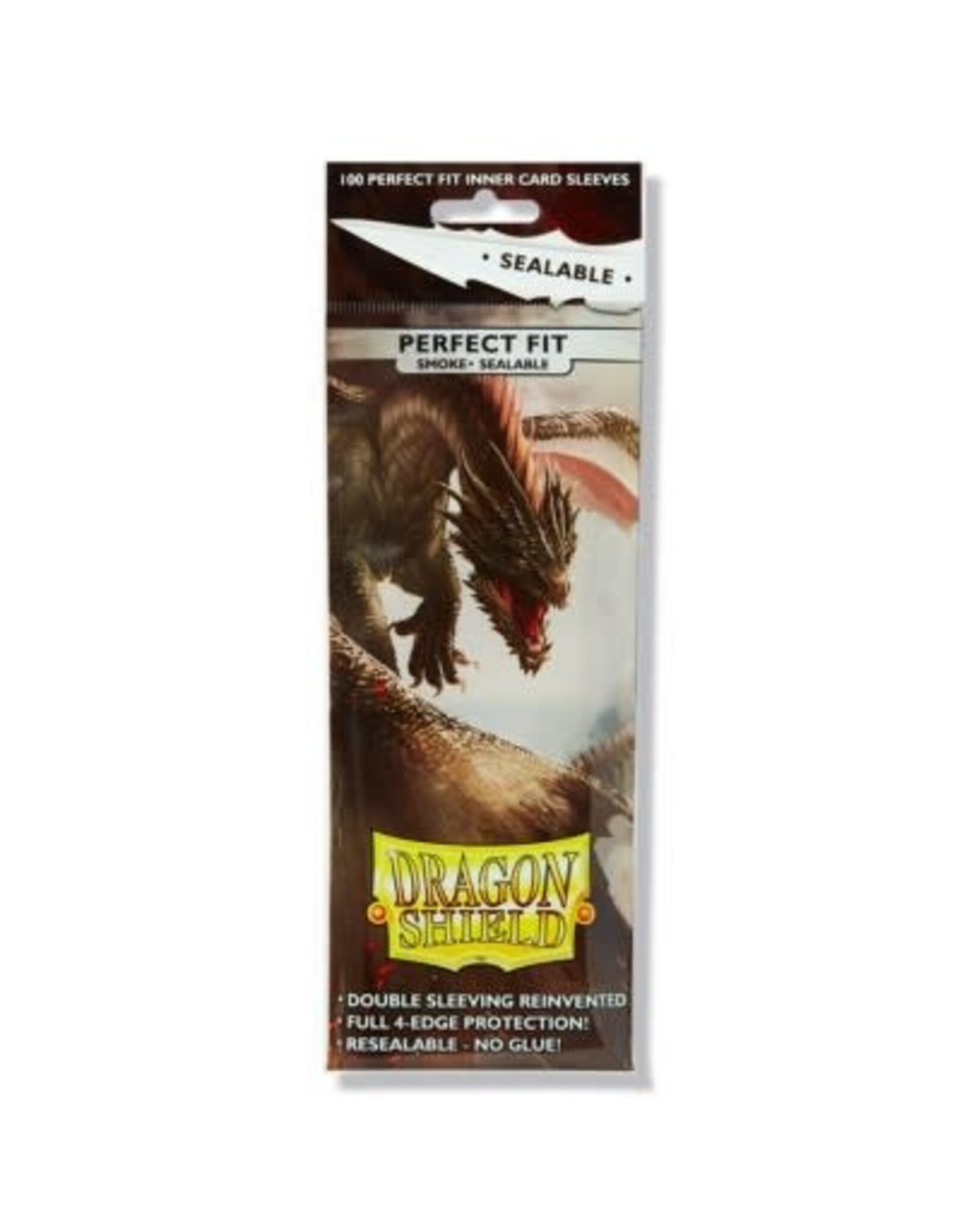 Arcane Tinmen Dragon Shield Perfect Fit Sealable Inner Sleeves: Smoke (100 ct)