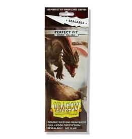 Arcane Tinmen Dragon Shield Perfect Fit Sealable Inner Sleeves: Smoke (100 ct)
