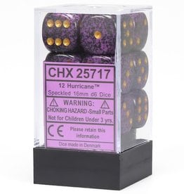 Chessex CHX Speckled Dice: Hurricane 16mm d6 Block (12ct) 25717