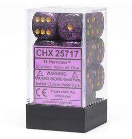 Chessex CHX Speckled Dice: Hurricane 16mm d6 Block (12ct) 25717