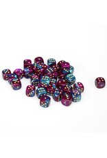 Chessex CHX Gemini Dice: Purple-Teal/Gold 12mm d6 Block (36ct) 26849