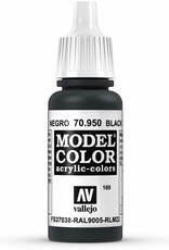 Acrylicos Vallejo AV MC: Flat Black 70.950 (17 ml)
